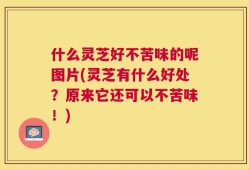 什么灵芝好不苦味的呢图片(灵芝有什么好处？原来它还可以不苦味！)