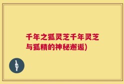 千年之狐灵芝千年灵芝与狐精的神秘邂逅)