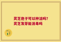 灵芝孢子可以种活吗？灵芝发芽能消毒吗