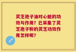 灵芝孢子油对心脏的功效与作用？已采集了灵芝孢子粉的灵芝功效作用怎样呢？