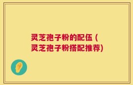 灵芝孢子粉的配伍 (灵芝孢子粉搭配推荐)