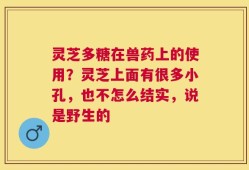 灵芝多糖在兽药上的使用？灵芝上面有很多小孔，也不怎么结实，说是野生的