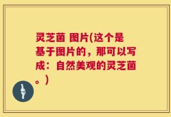 灵芝菌 图片(这个是基于图片的，那可以写成：自然美观的灵芝菌。)