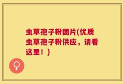 虫草孢子粉图片(优质虫草孢子粉供应，请看这里！)