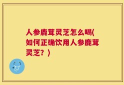 人参鹿茸灵芝怎么喝(如何正确饮用人参鹿茸灵芝？)