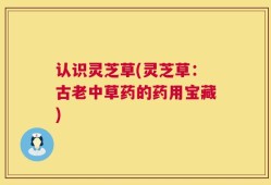 认识灵芝草(灵芝草：古老中草药的药用宝藏)