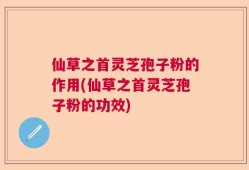 仙草之首灵芝孢子粉的作用(仙草之首灵芝孢子粉的功效)