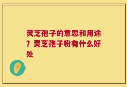灵芝孢子的意思和用途？灵芝孢子粉有什么好处