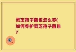灵芝孢子菌包怎么养(如何养护灵芝孢子菌包？