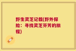 野生灵芝记载(野外探险：寻找灵芝芬芳的旅程)