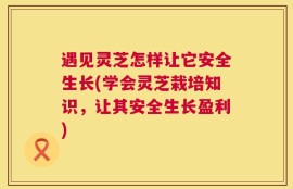 遇见灵芝怎样让它安全生长(学会灵芝栽培知识，让其安全生长盈利)