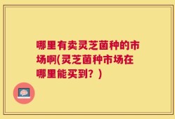 哪里有卖灵芝菌种的市场啊(灵芝菌种市场在哪里能买到？)
