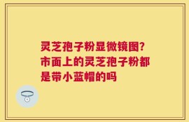 灵芝孢子粉显微镜图？市面上的灵芝孢子粉都是带小蓝帽的吗