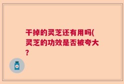 干掉的灵芝还有用吗(灵芝的功效是否被夸大？