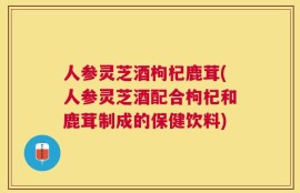 人参灵芝酒枸杞鹿茸(人参灵芝酒配合枸杞和鹿茸制成的保健饮料)