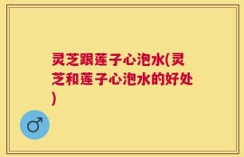 灵芝跟莲子心泡水(灵芝和莲子心泡水的好处)