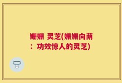 姗姗 灵芝(姗姗向荫：功效惊人的灵芝)