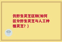 仿野生灵芝区别(如何区分野生灵芝与人工种植灵芝？)