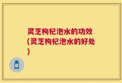 灵芝枸杞泡水的功效 (灵芝枸杞泡水的好处)