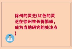 徐州的灵芝(红色的灵芝在徐州生长得繁盛，成为当地研究的关注点)