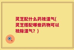 灵芝配什么药祛湿气(灵芝搭配哪些药物可以祛除湿气？)