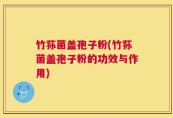 竹荪菌盖孢子粉(竹荪菌盖孢子粉的功效与作用)