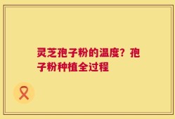 灵芝孢子粉的温度？孢子粉种植全过程