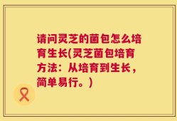 请问灵芝的菌包怎么培育生长(灵芝菌包培育方法：从培育到生长，简单易行。)