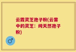 云霞灵芝孢子粉(云雾中的灵芝：纯天然孢子粉)