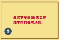 赤灵芝羊肉汤(赤灵芝炖羊肉的美味汤煲)