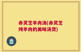 赤灵芝羊肉汤(赤灵芝炖羊肉的美味汤煲)