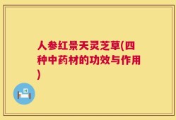 人参红景天灵芝草(四种中药材的功效与作用)