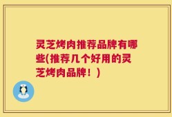 灵芝烤肉推荐品牌有哪些(推荐几个好用的灵芝烤肉品牌！)