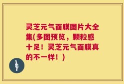 灵芝元气面膜图片大全集(多图预览，颗粒感十足！灵芝元气面膜真的不一样！)