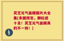 灵芝元气面膜图片大全集(多图预览，颗粒感十足！灵芝元气面膜真的不一样！)