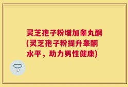 灵芝孢子粉增加睾丸酮(灵芝孢子粉提升睾酮水平，助力男性健康)