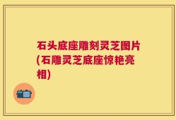 石头底座雕刻灵芝图片(石雕灵芝底座惊艳亮相)