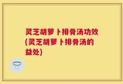 灵芝胡萝卜排骨汤功效(灵芝胡萝卜排骨汤的益处)