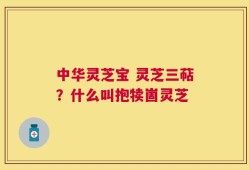 中华灵芝宝 灵芝三萜？什么叫抱犊崮灵芝