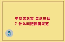 中华灵芝宝 灵芝三萜？什么叫抱犊崮灵芝