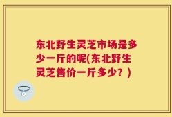 东北野生灵芝市场是多少一斤的呢(东北野生灵芝售价一斤多少？)