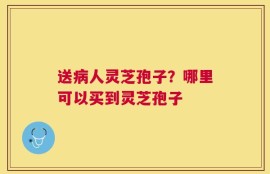 送病人灵芝孢子？哪里可以买到灵芝孢子