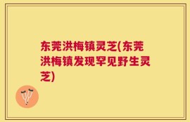 东莞洪梅镇灵芝(东莞洪梅镇发现罕见野生灵芝)