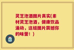 灵芝泡酒图片真实(素材灵芝泡酒，健康饮品涌动，这组图片震撼你的味蕾！)