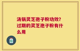 汤锅灵芝孢子粉功效？过期的灵芝孢子粉有什么用