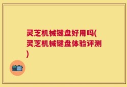 灵芝机械键盘好用吗(灵芝机械键盘体验评测)