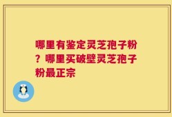 哪里有鉴定灵芝孢子粉？哪里买破壁灵芝孢子粉最正宗