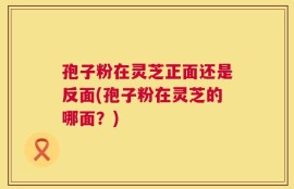 孢子粉在灵芝正面还是反面(孢子粉在灵芝的哪面？)