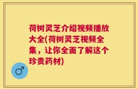 荷树灵芝介绍视频播放大全(荷树灵芝视频全集，让你全面了解这个珍贵药材)