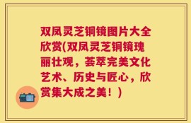 双凤灵芝铜镜图片大全欣赏(双凤灵芝铜镜瑰丽壮观，荟萃完美文化艺术、历史与匠心，欣赏集大成之美！)